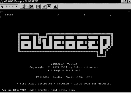 Экран BlueBEEP